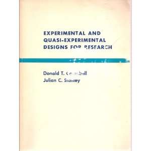  Experimental and Quasi Experimental Designs for Research 
