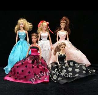 New DIY 30 Vintage barbie princess dress clothes for barbie dolls Free 