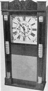 The same clock as above, showing a typical style of casing used by 