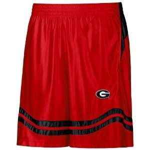  Nike Georgia Bulldogs Red Force Durasheen Shorts Sports 