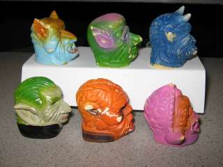 PEZ (6) EERIE SPECTRES prototype plaster models 1970s vintage 