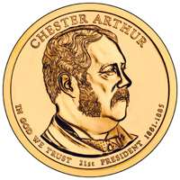 2012 Chester Arthur Presidential $1 Coin P&D Set *2 Coins* *PRE SALE 