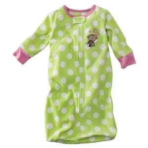   Newborn Girls Monkey Sleepbag   Green One Size Fits All Baby
