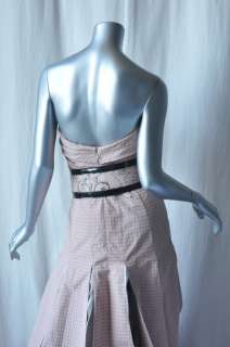CAROLINA HERRERA Long Strapless Panel Ball Gown Dress 4  