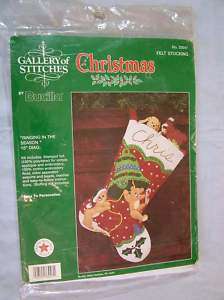 Bucilla Ringing in the Season Christmas Stocking Kit  