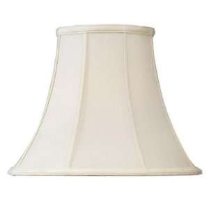   Silk Lamp Shade Off White Shantung Silk Bell Shade