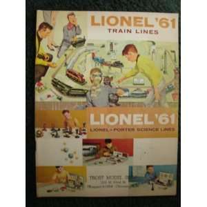   Lionel Train Lines   Porter Science Lines Catalog   1961 Lionel