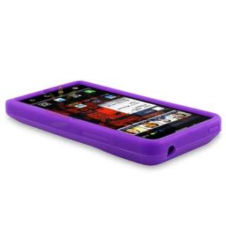   Silicone Phone Case+LCD Film For Motorola Droid Bionic XT875  