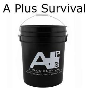 Lot of 5   5 Gallon Survival Storage Bucket with Lid  