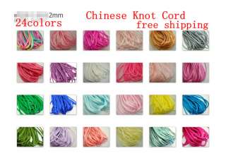  Chinese Knot Thread Cord Rattail satin Craft Necklace Beading String