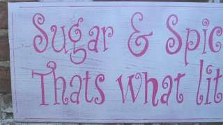 HP SuGaR and SpIcE and EvErThInG NiCe WOOD SIGN  