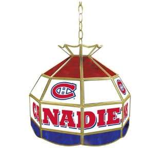   Canadiens 16 Inch Diameter Stained Glass Pub Light 