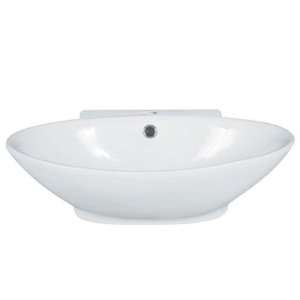 Madeli Above Counter Ceramic Basin Bathroom Sink with Overflow CB 2382 