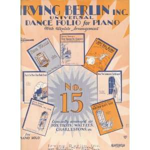 1928 Irving Berlin Inc Universal Dance Folio for Piano with Ukulele 