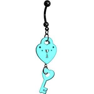  Key to your Heart Glow in the Dark Belly Ring Jewelry