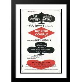  Odd Couple, The (Broadway) 20x26 Framed and Double Matted Broadway 
