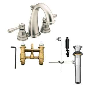 Moen T6123AN 9300 Kingsley Two Handle High Arc Bathroom Faucet with 