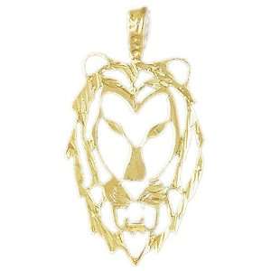   14K Gold Pendant Lion Head 2.9   Gram(s) CleverEve Jewelry