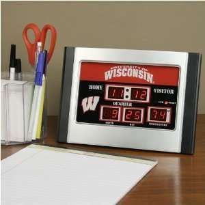   Badgers Alarm Clock Scoreboard 