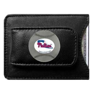   Phillies MLB Card/Money Clip Holder (Leather)