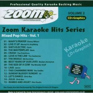   Karaoke CD+G   Karaoke Hits 2 Mixed Pop Hits 1 Zoom Karaoke Music