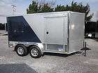 7x12 utility cargo enclosed trailer w/ rear ramp door
