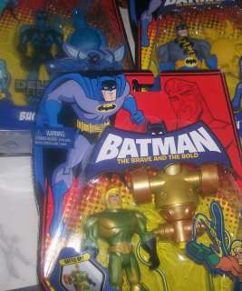   AND THE BOLD LOT OF 3 BATMAN DELUXE FIGURES NEW IN PACKAGE  