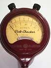 MOST RARE VINTAGE GE RED BAKELITE VOLT CHECKER DC VOLTS