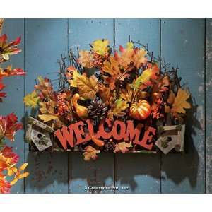  Autumn Leaves Welcome Wall or Door Sign 