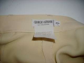 GIORGIO ARMANI Spring Yellow 3 Piece Pant Suit 38 / 4  