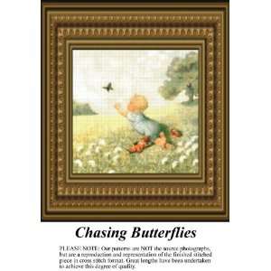  Chasing Butterflies Cross Stitch Pattern PDF  