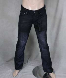 AFFLICTION Mens ACE Griffin LONGHORN Slim straight leg coated jeans 
