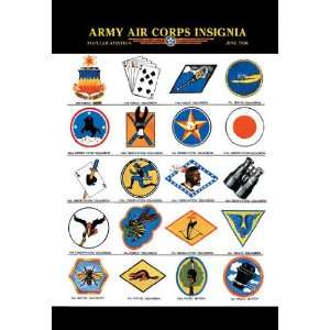  Army Air Corps Insignia 28x42 Giclee on Canvas