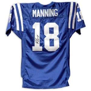  Peyton Manning Indianapolis Colts Autographed Blue Puma Jersey 