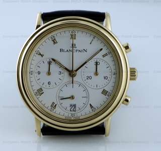 Blancpain Villeret Chronograph 18K YG Automatic 34mm w/Date 1185 1418 