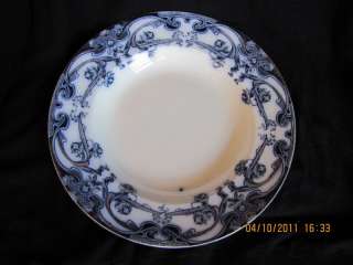 Alfred Colley Lusitania Flow Blue Coupe Soup Bowl NICE  