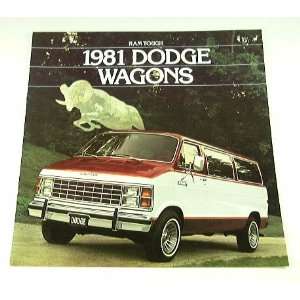  1981 81 DODGE RAM WAGON Van BROCHURE B150 B250 B350 