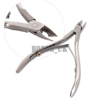 PCS STAINLESS STEEL NAIL CUTICLE NIPPER / CLIPPER & SPOON PUSHER SET 