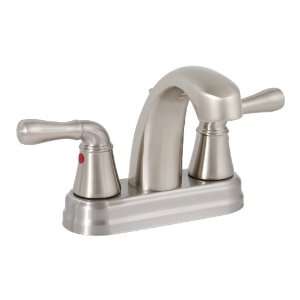  Sanibel Lead Free Centerset Two Handle Lavatory Faucet, Brushed Nickel