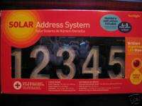 SOLAR POWER ADDRESS HOUSE NUMBER PLAQUE SUNDIGITS LED  
