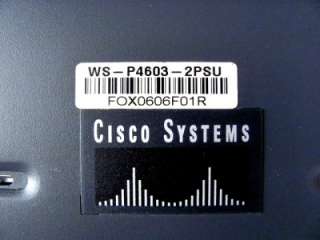 Cisco Catalyst 4000 WS P4603 2PSU Auxiliary Power Shelf  