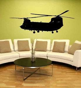 CH 47 Chinook helicopter US Army Wall Vinyl Decal 5FT  