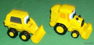 Yellow Ertl John Deere Toy Bulldozer & Backhoe  