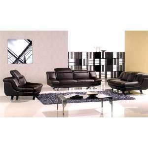    3pc Contemporary Modern Leather Sofa Set #AM 770 DC
