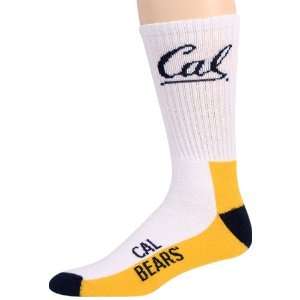    Cal Golden Bears Tri Color Team Logo Crew Socks