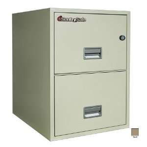   25 in. 2 Drawer Insulated Vertical File   Sand