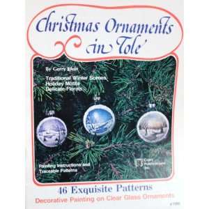 Christmas Ornaments in Tole Traditional Winter Scenes, Holiday Motifs 