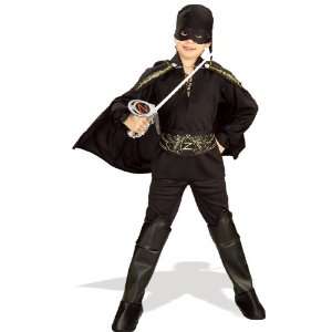 Lets Party By Rubies Costumes Zorro Child Costume / Black 