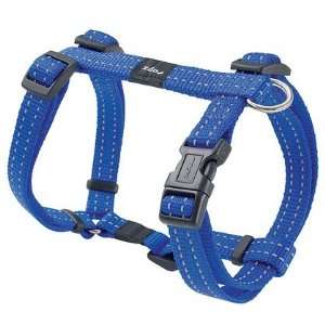 Rogz Dogz Utility Snake Reflective Medium Dog H Harness   Blue   5/8 