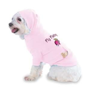 Fly Fishing Princess Hooded (Hoody) T Shirt with pocket for your Dog 